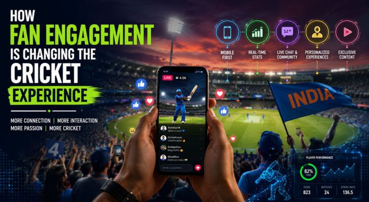 Fans engaging with cricket on digital platforms live
