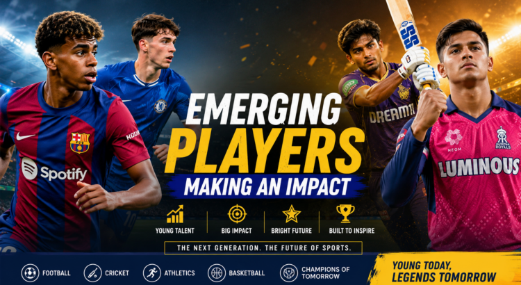 Young emerging athletes celebrating success in football and cricket during major sports competitions in 2026