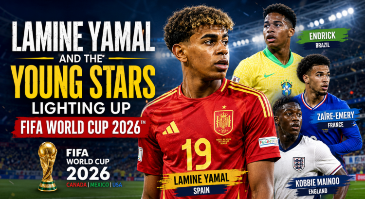 Lamine Yamal in action for Spain during FIFA World Cup 2026 as one of football's brightest young stars.