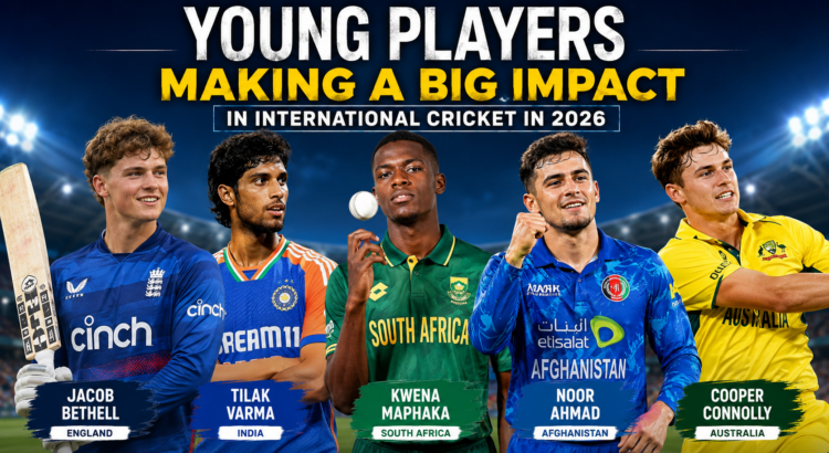 Top young international cricketers making a major impact in world cricket during the 2026 season.