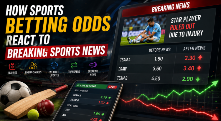 How sports betting odds react to breaking sports news