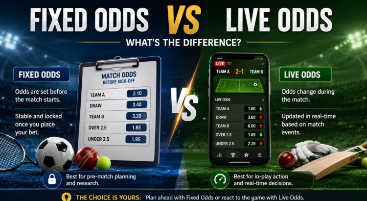 Fixed Odds vs Live Odds in Sports Betting