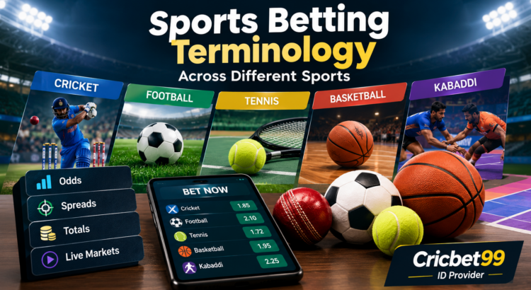 Sports betting terminology across cricket, football, tennis, basketball and kabaddi