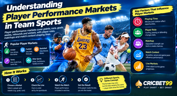 Player performance markets across different team sports