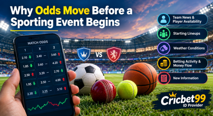 Why Odds Move Before a Sporting Event Begins